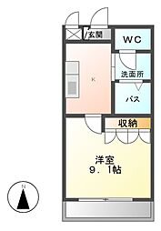 ドルチェ 1Kの間取図画像