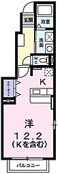 ポチハウス 1階1Kの間取り
