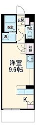 レオネクストフィオーレ ワンルームの間取図画像