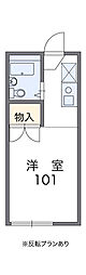 レオパレス社台 1Kの間取図画像