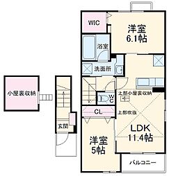 ブリアンソレイユ 2LDKの間取図画像