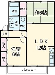 間取図画像 2LDK