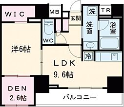 パークアクシス本郷の杜 12階1SLDKの間取り