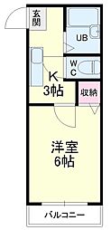 間取図画像 1K