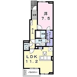 ルミエール 1LDKの間取図画像
