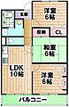 セーヌ東岸和田1階7.5万円