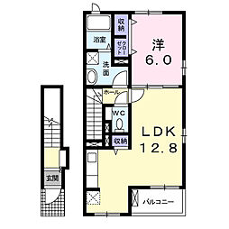 ラフェスタ 1LDKの間取図画像