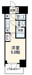 名古屋市営鶴舞線 浅間町駅 徒歩10分の賃貸マンション 10階1Kの間取り