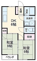 間取図画像 2DK