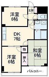 間取図画像 3DK