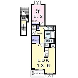 エスト 1LDKの間取図画像