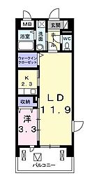 グラン・ジュテ 1LDKの間取図画像