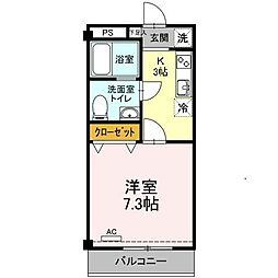 間取図画像 1K