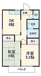 間取図画像 2DK