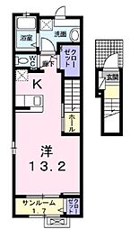 コーポ司 ワンルームの間取図画像