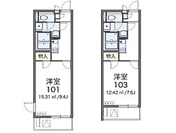 レオネクスト和光南ＭＳ 1階1Kの間取り