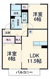 間取図画像 2LDK