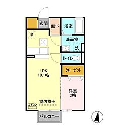 間取図画像 1LDK