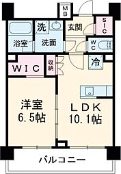 東京メトロ丸ノ内線 西新宿駅 徒歩9分の賃貸マンション 7階1LDKの間取り