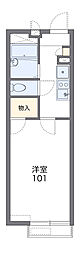 レオパレスルビー 1Kの間取図画像