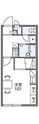 レオパレスＳＡＫＵＲＡ　I 2階1Kの間取り