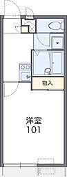 レオパレスあすなろ 1Kの間取図画像