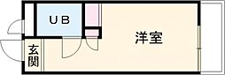 ハイシティ目白 3階ワンルームの間取り