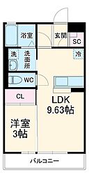 エテルノ 1LDKの間取図画像