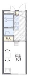 レオパレスさくらブリッサ 1Kの間取図画像