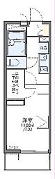 レオパレス三九郎 1Kの間取図画像
