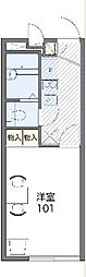 レオパレスラッキーサン 1Kの間取図画像