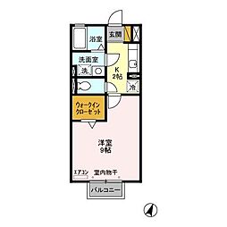 アネックスＭＩＴＯ　II 2階1Kの間取り