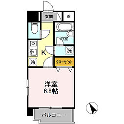 西鉄天神大牟田線 大橋駅 徒歩9分の賃貸アパート 9階3LDKの間取り