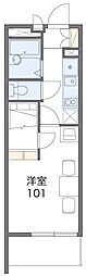 レオパレス高島 1Kの間取図画像