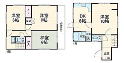 JR御殿場線 大岡駅 3.6kmの賃貸一戸建て 1階4DKの間取り