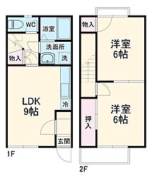 間取図画像 2LDK