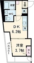東武東上線 北池袋駅 徒歩3分の賃貸マンション 1階1DKの間取り