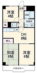 メゾンベール 3DKの間取図画像