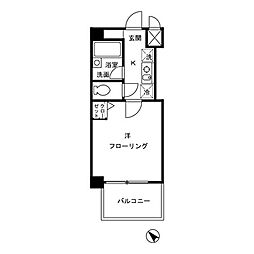 都営三田線 志村三丁目駅 徒歩11分の賃貸マンション 3階1Kの間取り