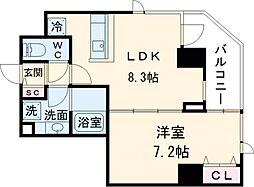 Ｌｉｅｎ西五反田 4階1LDKの間取り