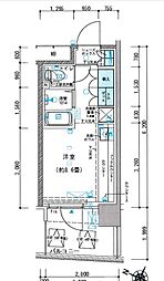 JR京浜東北・根岸線 赤羽駅 徒歩10分の賃貸マンション 3階ワンルームの間取り