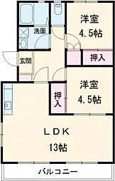 間取図画像 2LDK
