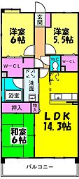 間取図画像 2SLDK