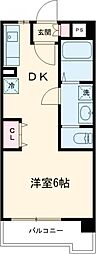 ライブリー池袋 4階1DKの間取り