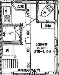 間取図画像 ワンルーム