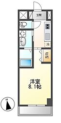 ラ・フェリーチェ ワンルームの間取図画像