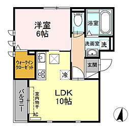 間取図画像 1LDK