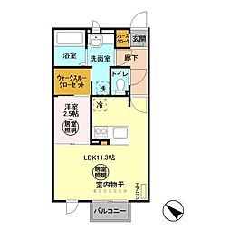 間取図画像 1LDK