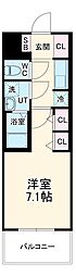 Ｓ−ＲＥＳＩＤＥＮＣＥ星ヶ丘 7階1Kの間取り