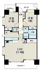 間取図画像 2LDK